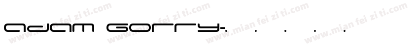 adam gorry字体转换